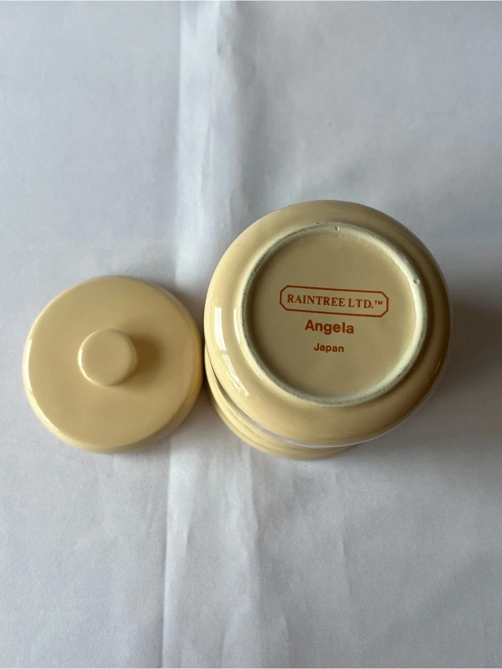 Vintage Raintree Ltd “Angela” Pattern Ceramic Kitchen Canister